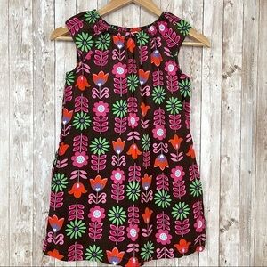 Hanna Andersson Sleeveless Floral Print Pocket Dress Size 140 (10) Girls